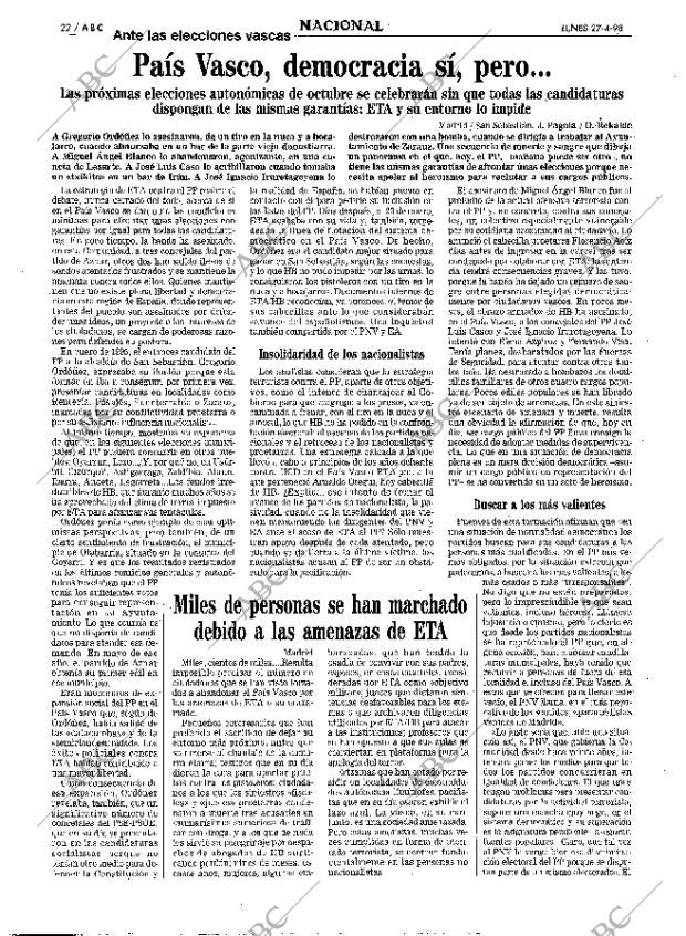 ABC MADRID 27-04-1998 página 22