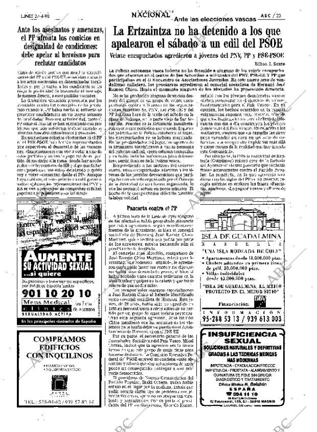 ABC MADRID 27-04-1998 página 23