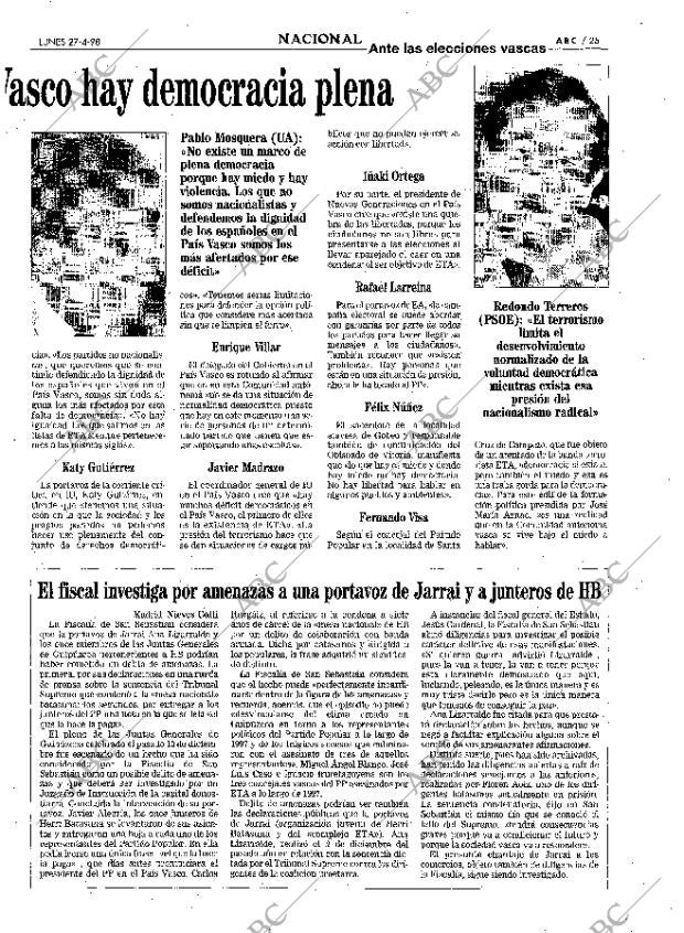 ABC MADRID 27-04-1998 página 25