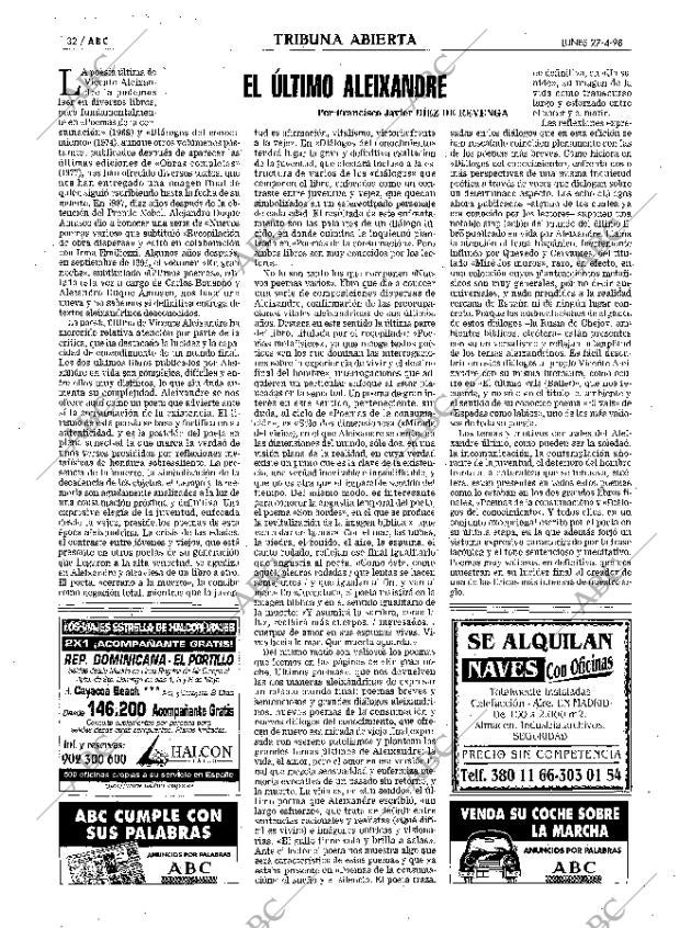 ABC MADRID 27-04-1998 página 32