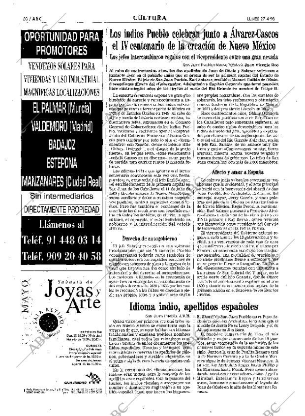 ABC MADRID 27-04-1998 página 50