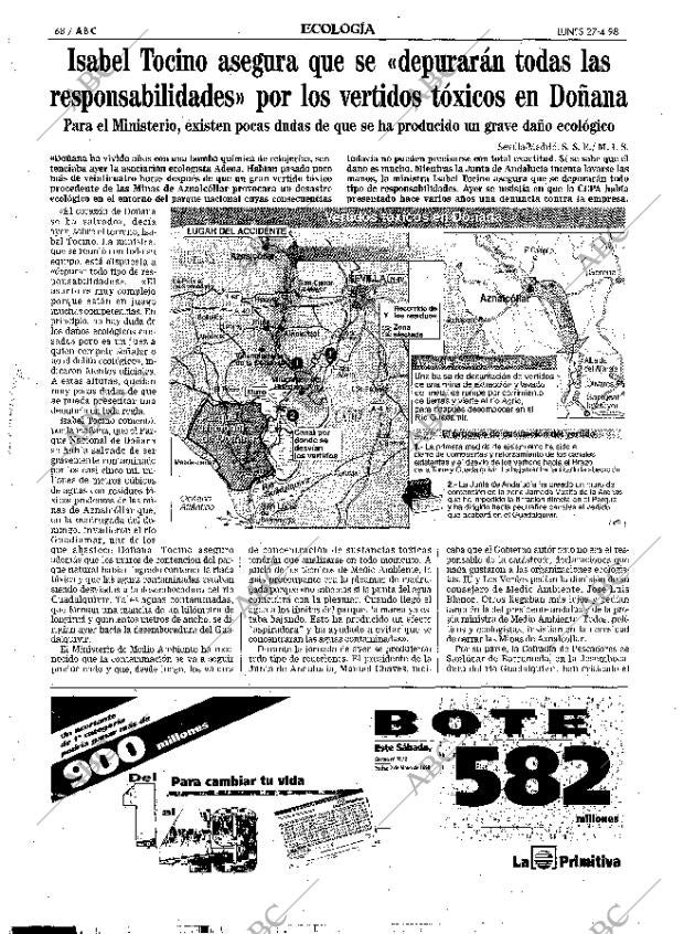 ABC MADRID 27-04-1998 página 68