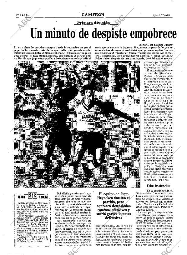 ABC MADRID 27-04-1998 página 72