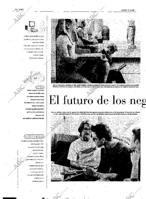 ABC MADRID 27-04-1998 página 76