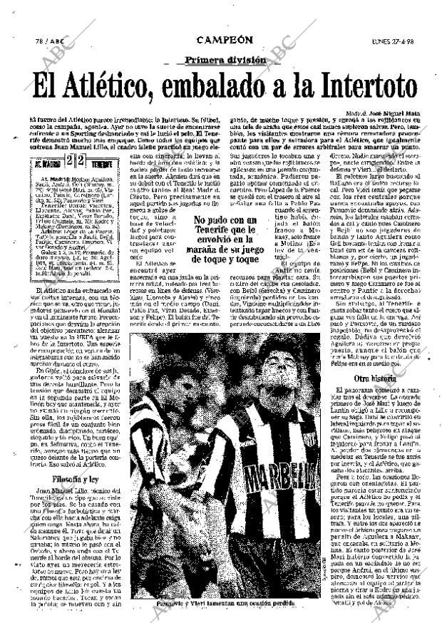 ABC MADRID 27-04-1998 página 78
