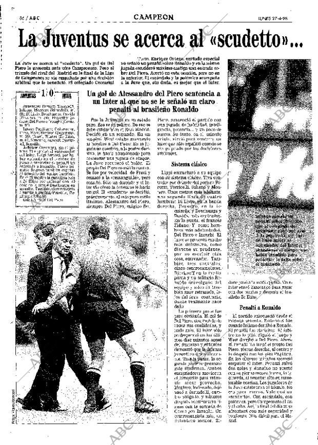 ABC MADRID 27-04-1998 página 86