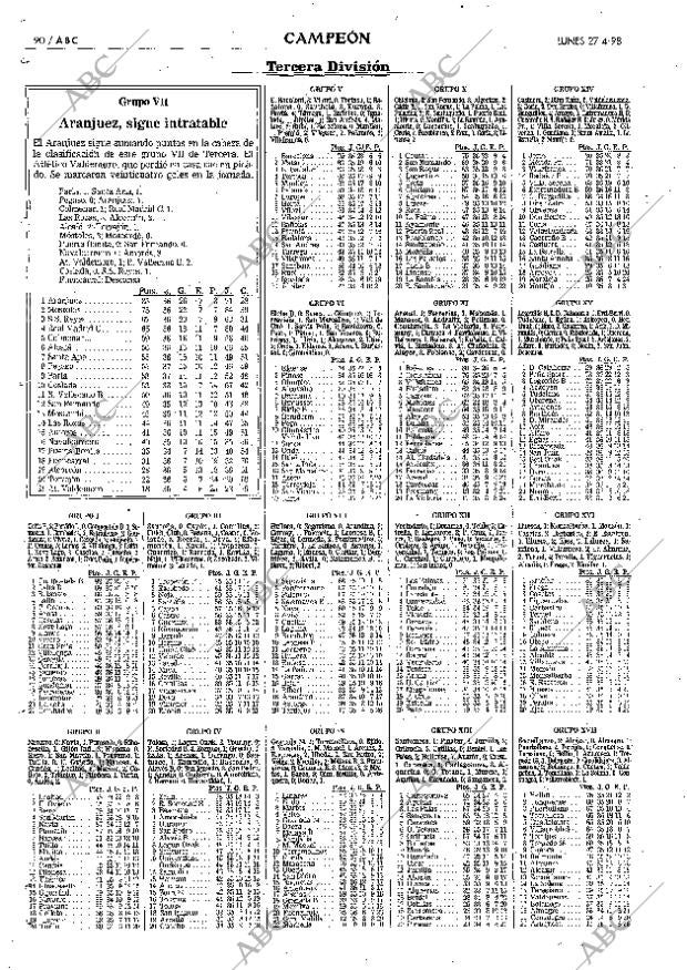 ABC MADRID 27-04-1998 página 90