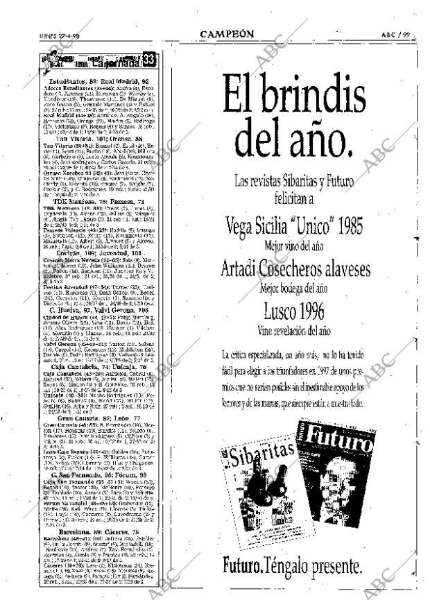 ABC MADRID 27-04-1998 página 99