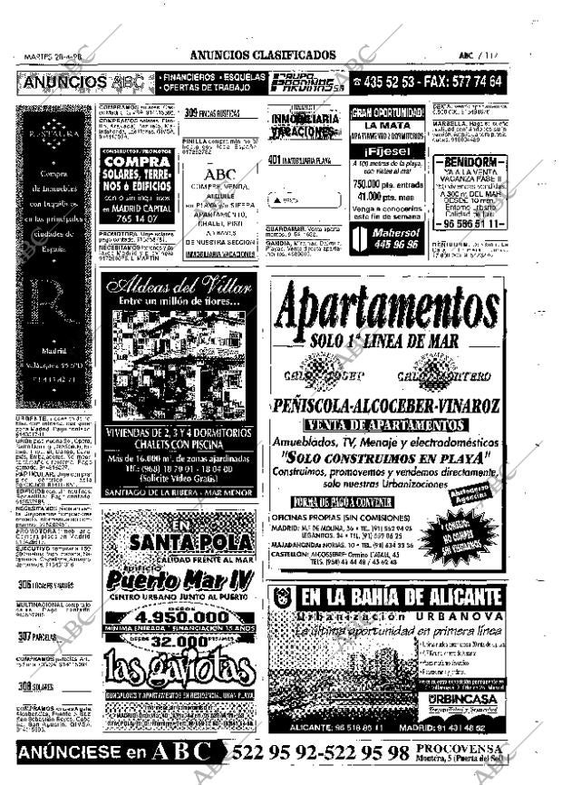 ABC MADRID 28-04-1998 página 117