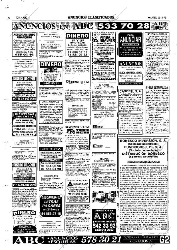 ABC MADRID 28-04-1998 página 126