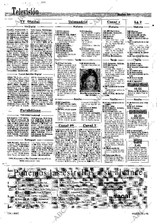ABC MADRID 28-04-1998 página 134