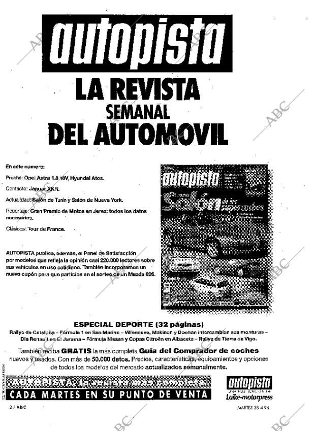 ABC MADRID 28-04-1998 página 2