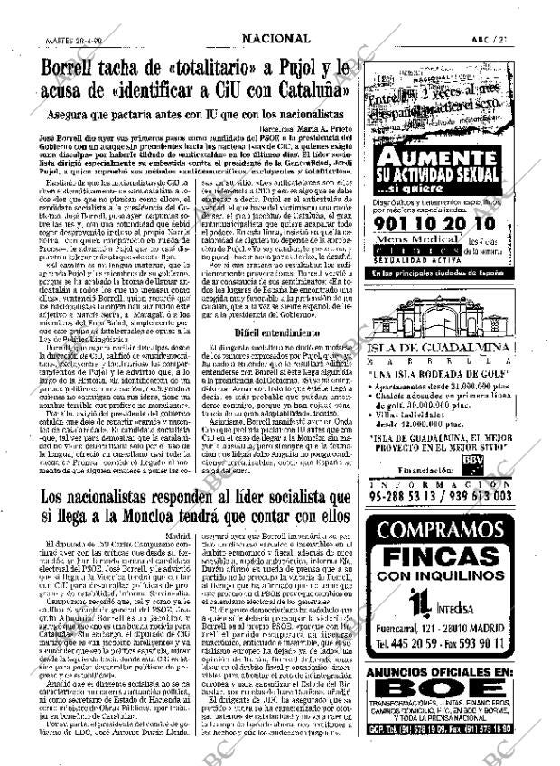 ABC MADRID 28-04-1998 página 21