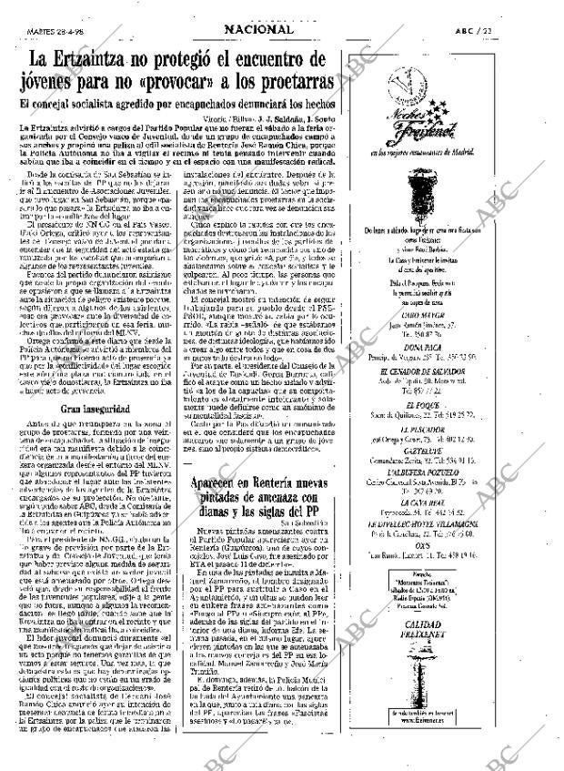 ABC MADRID 28-04-1998 página 23