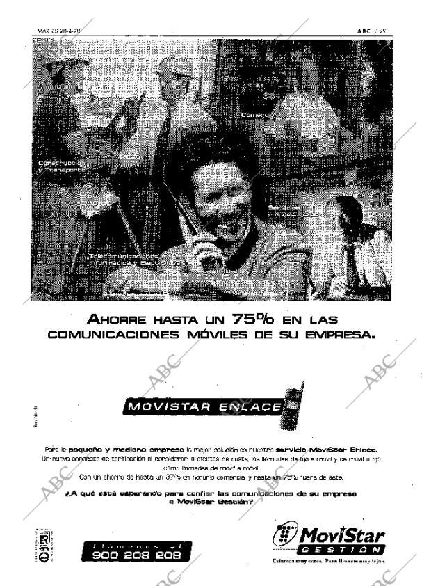 ABC MADRID 28-04-1998 página 29