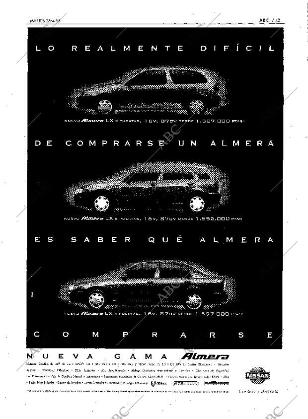 ABC MADRID 28-04-1998 página 43