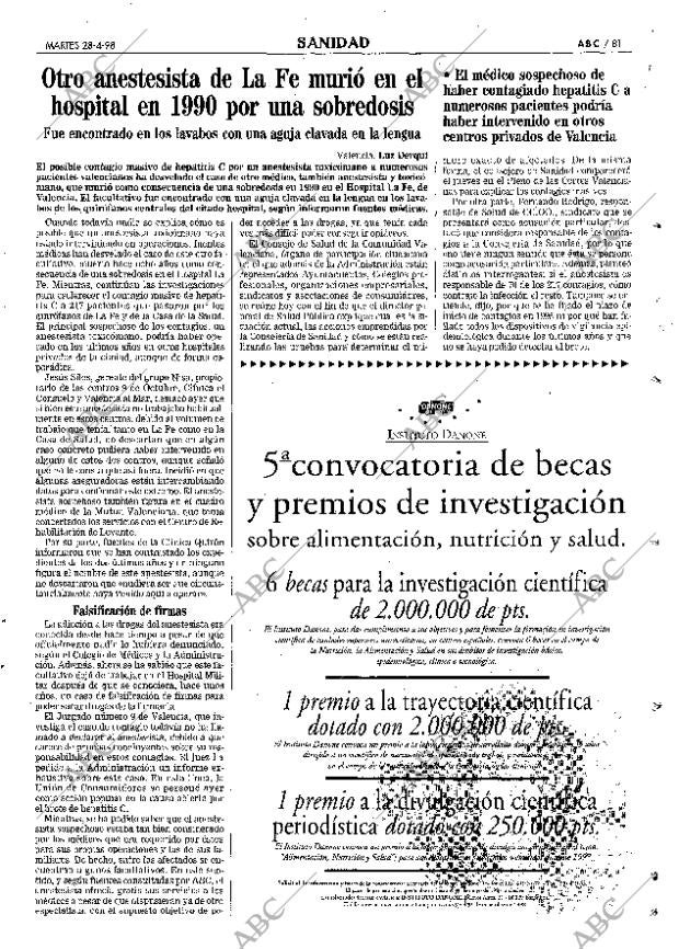 ABC MADRID 28-04-1998 página 81