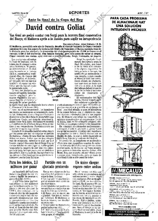 ABC MADRID 28-04-1998 página 87
