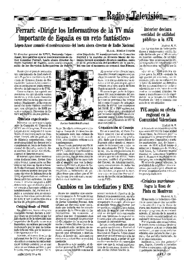 ABC MADRID 29-04-1998 página 139