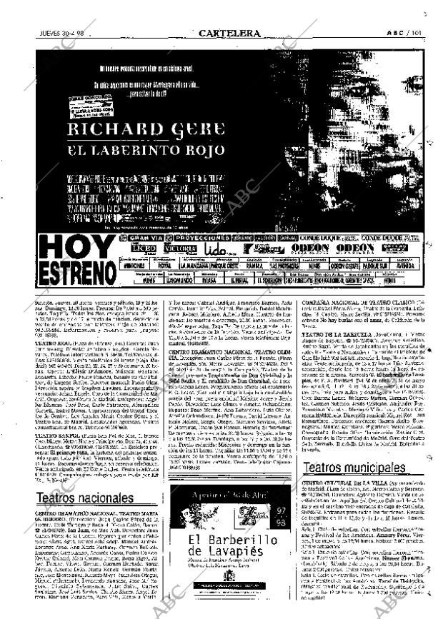 ABC MADRID 30-04-1998 página 101