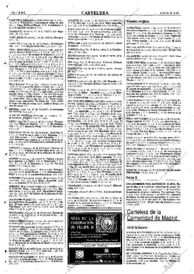 ABC MADRID 30-04-1998 página 106