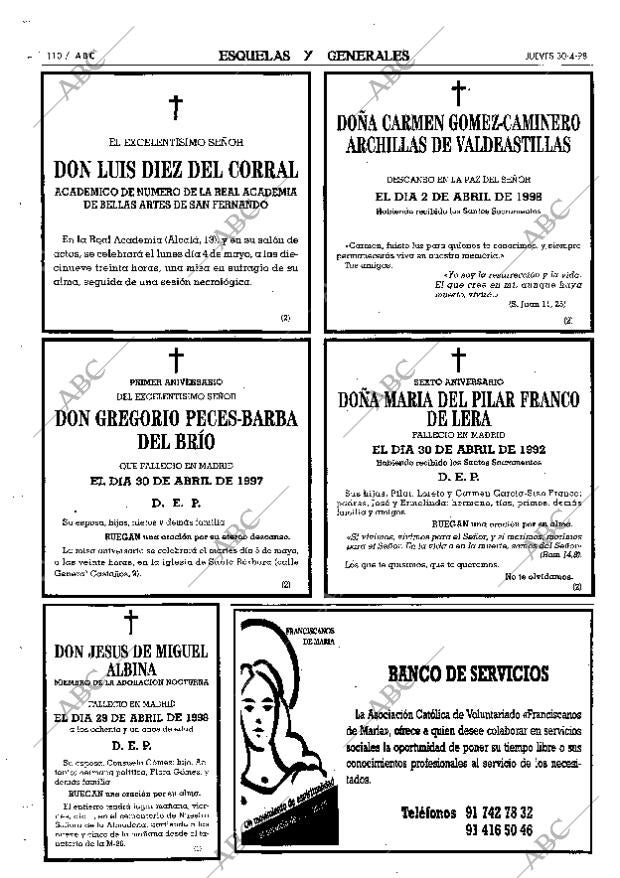 ABC MADRID 30-04-1998 página 110