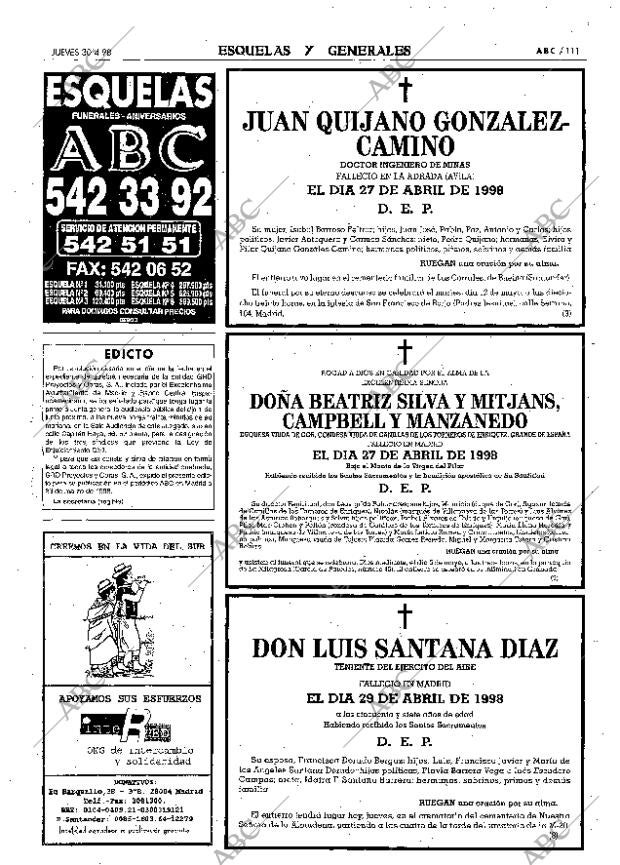 ABC MADRID 30-04-1998 página 111