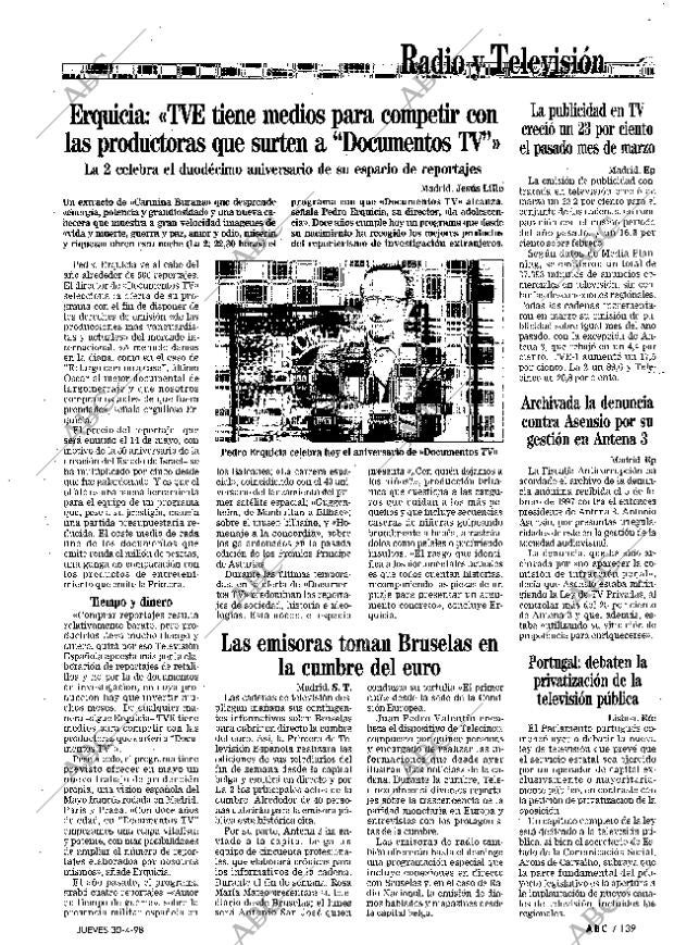 ABC MADRID 30-04-1998 página 139