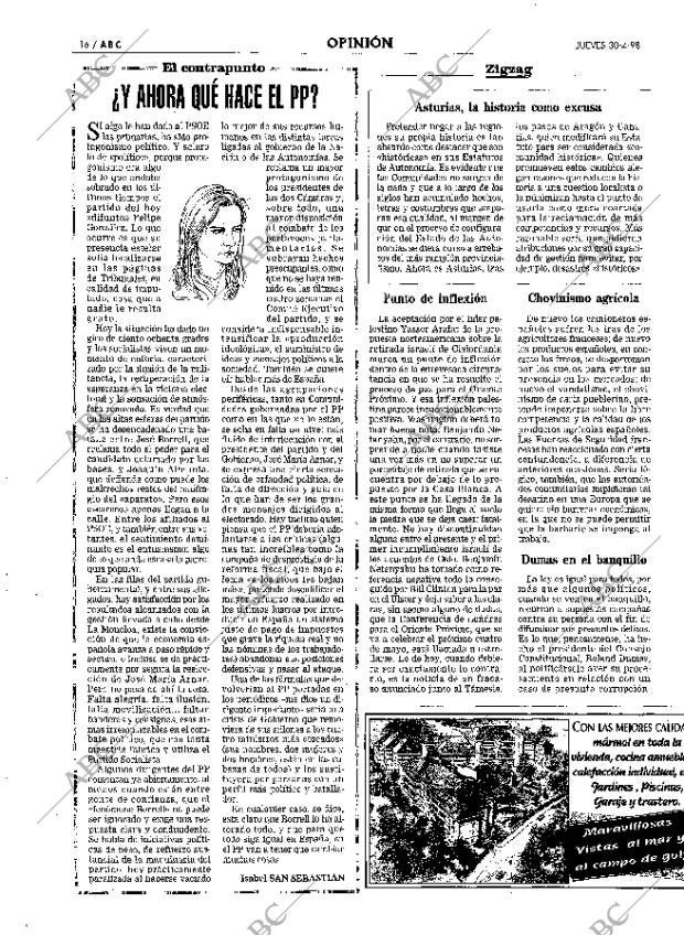 ABC MADRID 30-04-1998 página 16