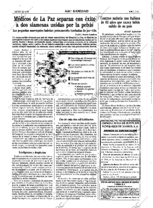 ABC MADRID 30-04-1998 página 63
