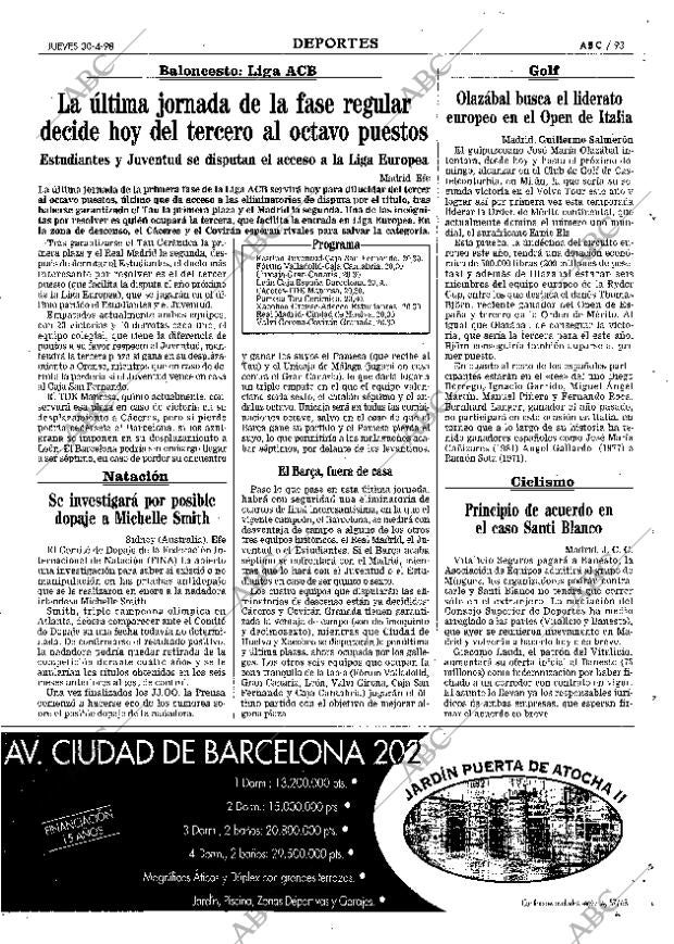 ABC MADRID 30-04-1998 página 93