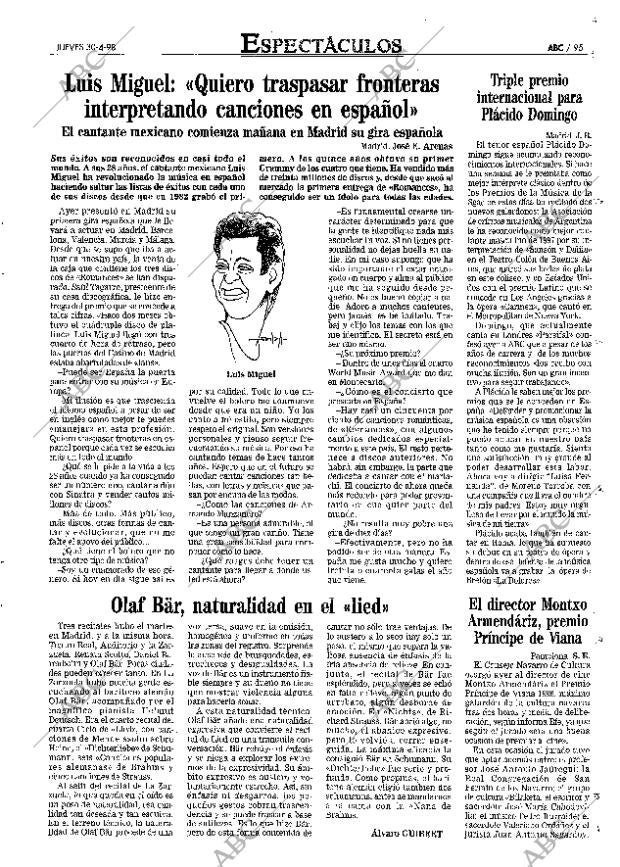ABC MADRID 30-04-1998 página 95