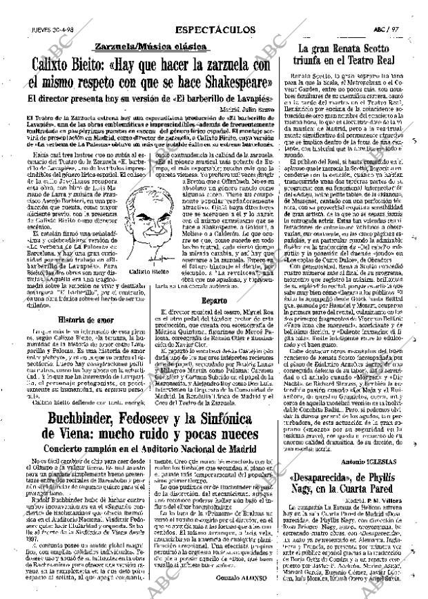 ABC MADRID 30-04-1998 página 97