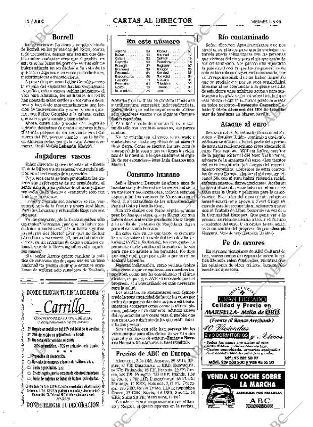 ABC MADRID 01-05-1998 página 12