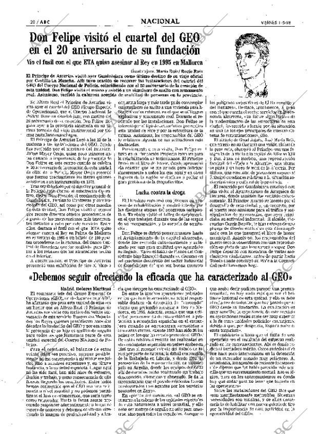 ABC MADRID 01-05-1998 página 20