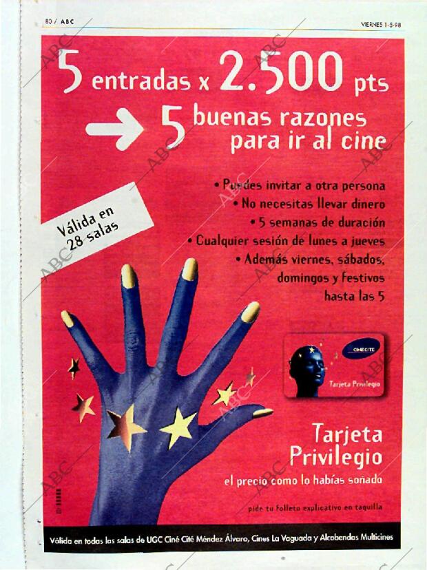 ABC MADRID 01-05-1998 página 80