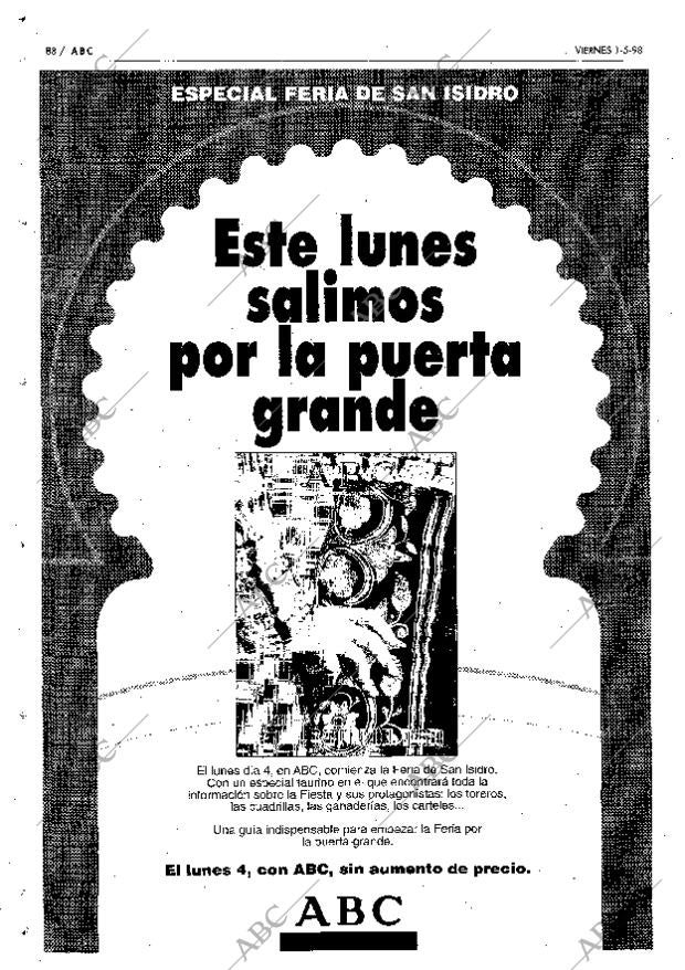 ABC MADRID 01-05-1998 página 88
