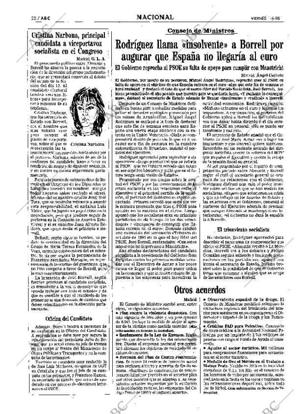 ABC SEVILLA 01-05-1998 página 22