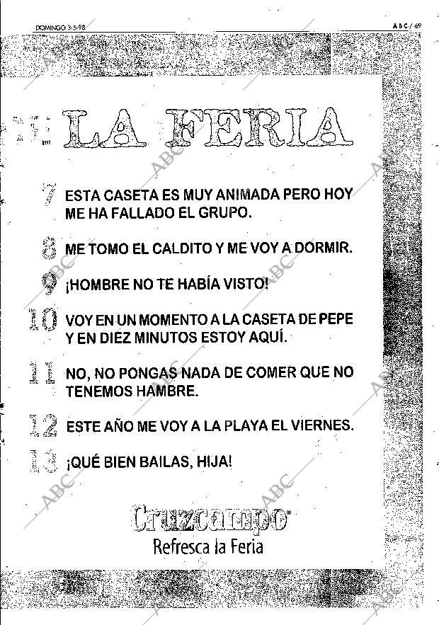 ABC SEVILLA 03-05-1998 página 69