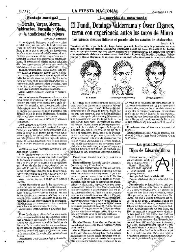 ABC SEVILLA 03-05-1998 página 72