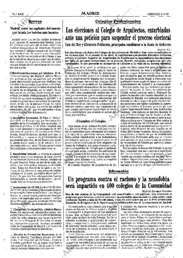ABC MADRID 06-05-1998 página 74