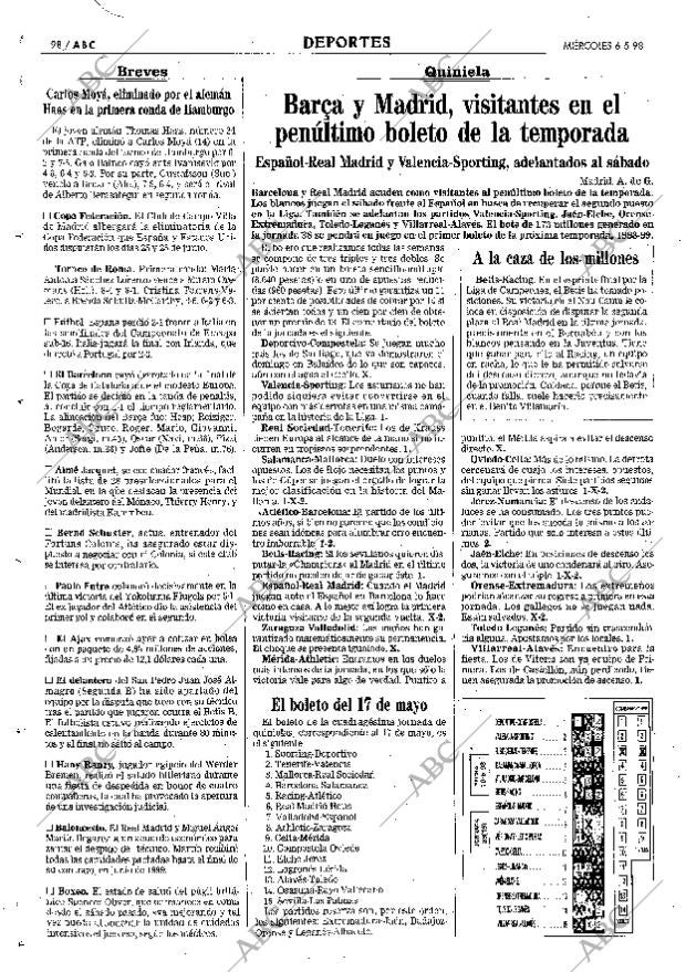 ABC MADRID 06-05-1998 página 98