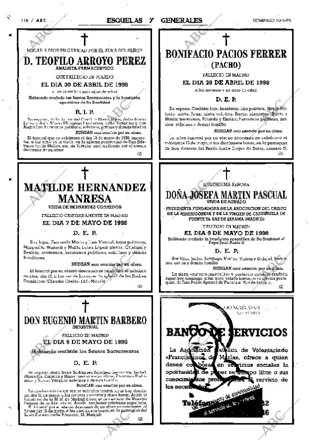 ABC MADRID 10-05-1998 página 118