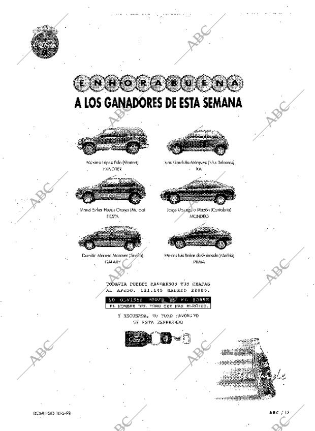 ABC MADRID 10-05-1998 página 13