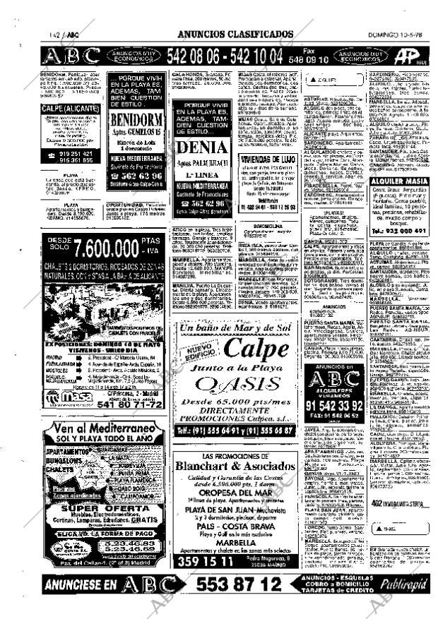 ABC MADRID 10-05-1998 página 142