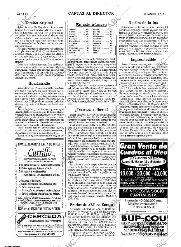 ABC MADRID 10-05-1998 página 24