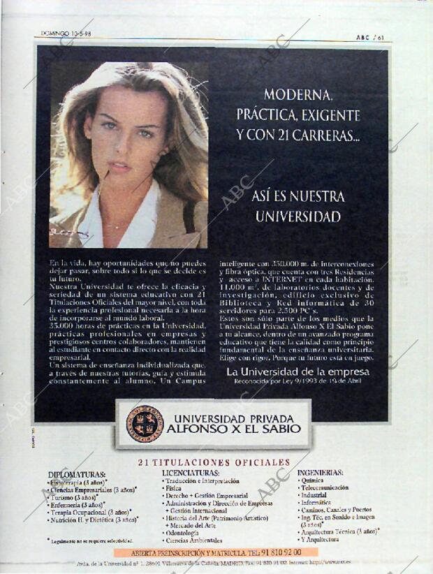 ABC MADRID 10-05-1998 página 61