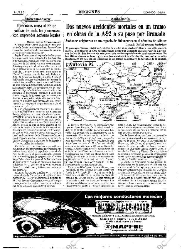 ABC MADRID 10-05-1998 página 74