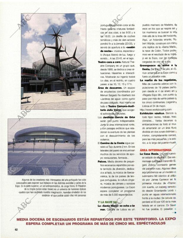 BLANCO Y NEGRO MADRID 10-05-1998 página 62