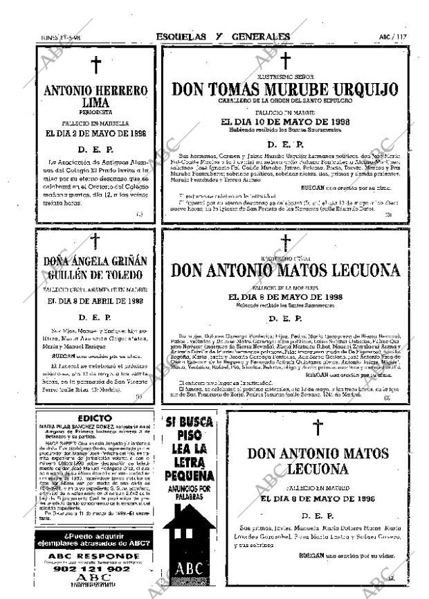 ABC MADRID 11-05-1998 página 117